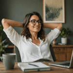 Woman pretending she is fine - emotional labour