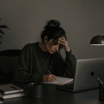 Woman constantly thinking