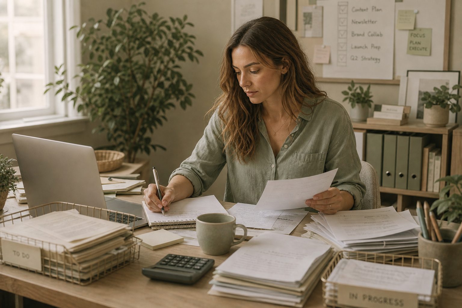 Woman leaving herself before she does nervous system regulation.